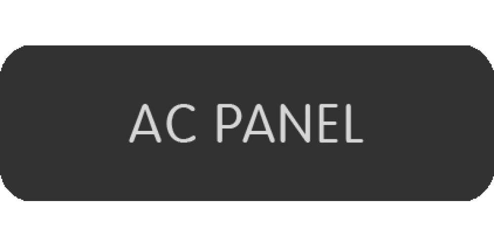 Blue Sea Systems Panel Label Ac Panel