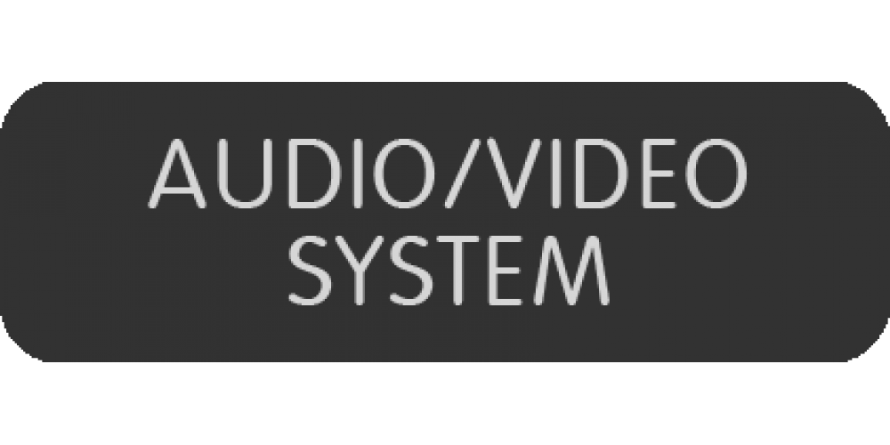 Blue Sea Systems Panel Label Audio/Video System