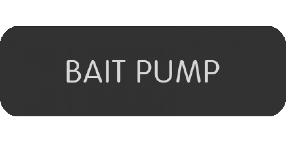 Blue Sea Systems Panel Label Bait Pump