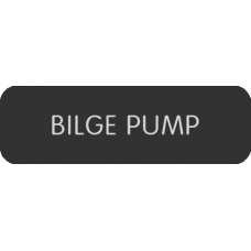 Blue Sea Systems Panel Label Bilge Pump