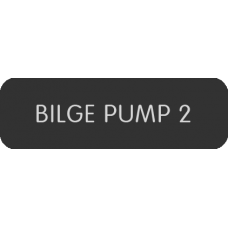 Blue Sea Systems Panel Label Bilge Pump 2