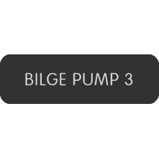 Blue Sea Systems Panel Label Bilge Pump 3