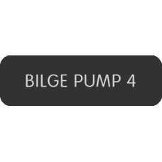 Blue Sea Systems Panel Label Bilge Pump 4