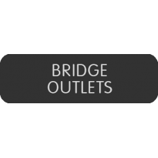 Blue Sea Systems Panel Label Bridge Outlets