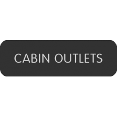 Blue Sea Systems Panel Label Cabin Outlets