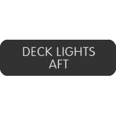 Blue Sea Systems Panel Label Deck Lights Aft