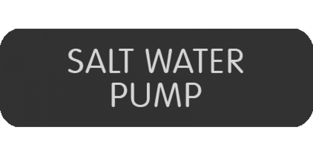 Blue Sea Systems Panel Label Salt Water Pump
