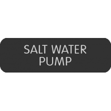 Blue Sea Systems Panel Label Salt Water Pump