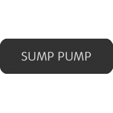 Blue Sea Systems Panel Label Sump Pump