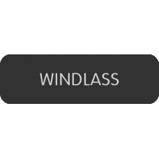 Blue Sea Systems Panel Label Windlass