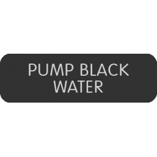 Blue Sea Systems Panel Lbl Pump Black Water