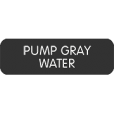 Blue Sea Systems Panel Lbl Pump Gray Water