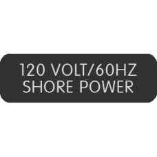 Blue Sea Systems Panel Label 120V Shore Power