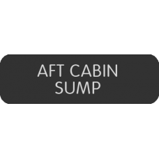Blue Sea Systems Panel Label Aft Cabin Sump