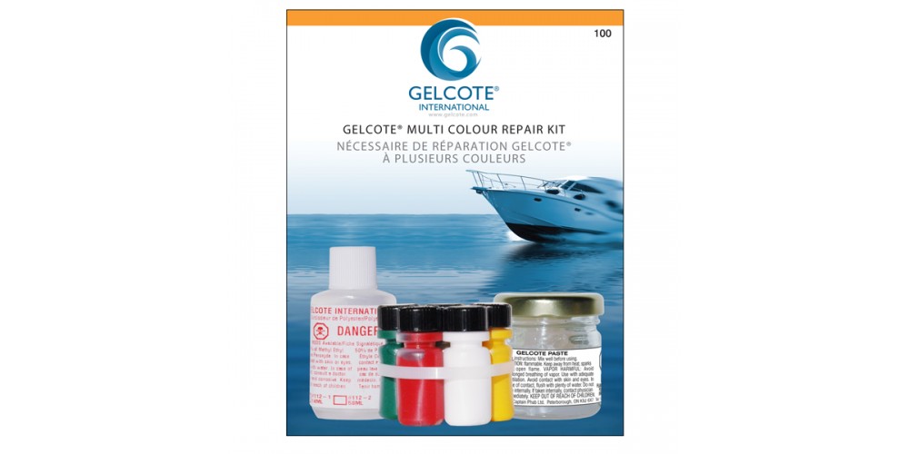 Gelcote Repair Kit C/W 6 Colour Pigment