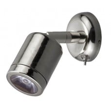 Stainless steel reading light w/switch LED