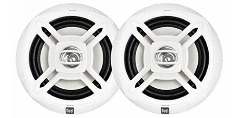 Dual 6.5 white speaker pair