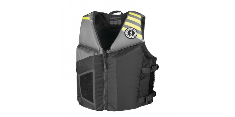 Mustang Rev Young Adults Vest - Gray Fluorescent Yellow MV3600