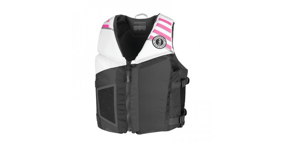 Mustang Rev Young Adults Vest - Gray White Pink MV3600