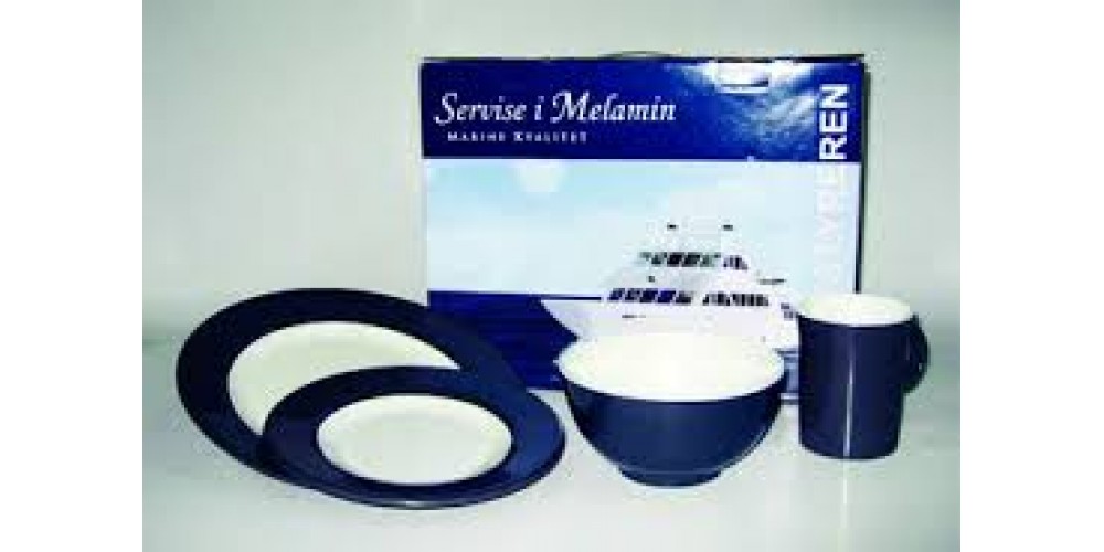 Victory DINNER SET, 16 PIECE  "NAVY BLUE" COLLECTION