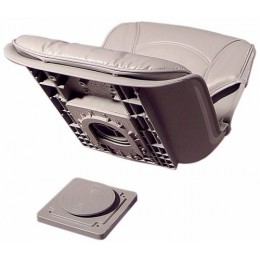 Tempress All Weather Low Back Boat Seat Gray And Cushion Combo 45153