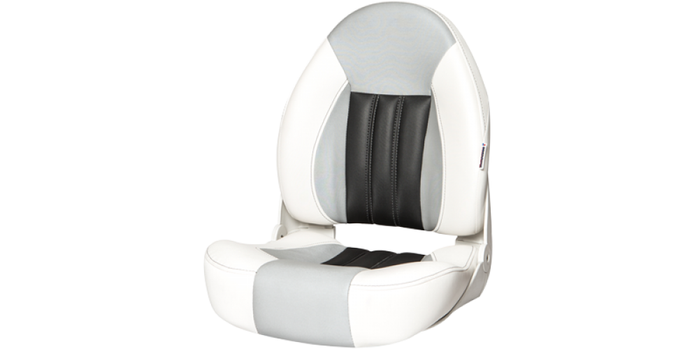 Tempress Probax Orthopedic Boat Seat White Gray Carbon 68454