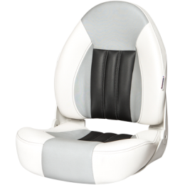Tempress Probax Orthopedic Boat Seat White Gray Carbon 68454