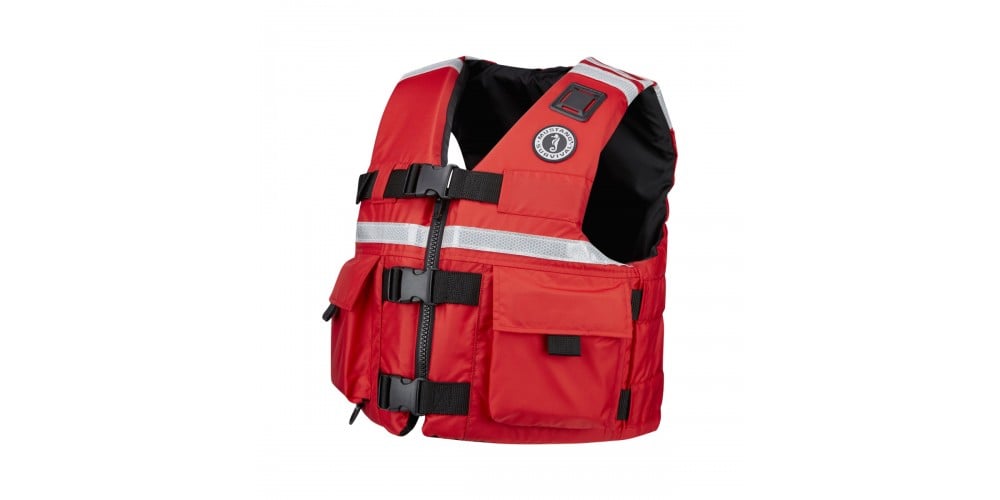 Mustang Sar Vest With Solas Reflective Tape MV5606 3XL Red