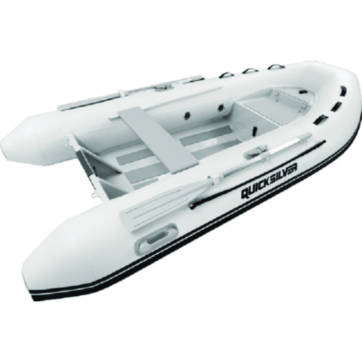 Quicksilver 420 Aluminum Double Hull RIB Inflatable Boat PVC - AA420005N