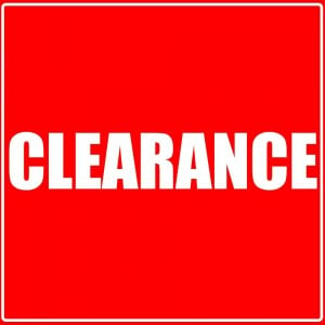 Clearance Deals - Limited Quantities Available