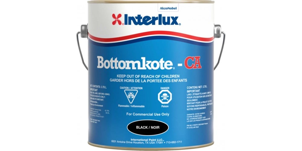 Interlux Bottomkote CA Black Antifouling Paint Gallon
