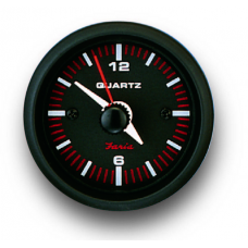 Faria Professional Red Analog Quartz Clock - 14652
