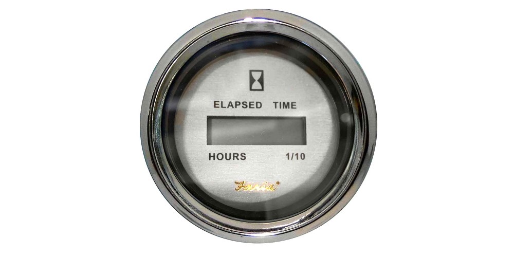Faria Kronos Hourmeter 10000 Hours 12-32 VDC - 19020