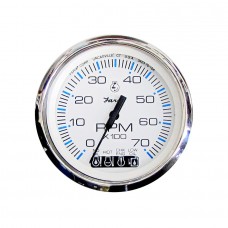 Faria Chesapeake White Tachometer 7000 RPM with SystemCheck Indicator - 34850