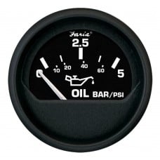 Faria Euro Oil Pressure Guage (5 BAR) (Metric) - FAR12805