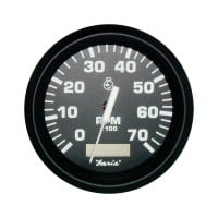 Faria Euro Tachometer w/ Hourmeter 0-7000 RPM - FAR32840