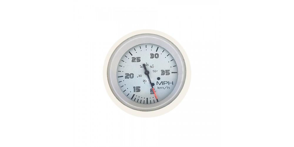 Faria White 35 Mph Speedometer CSS - FAR33810