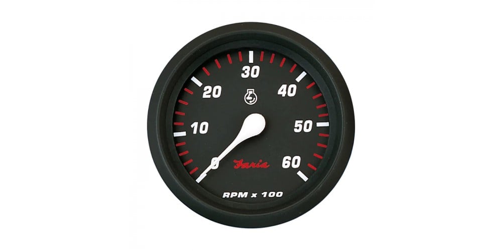 Faria Professional Red Tachometer 0-6000 RPM - FAR34607