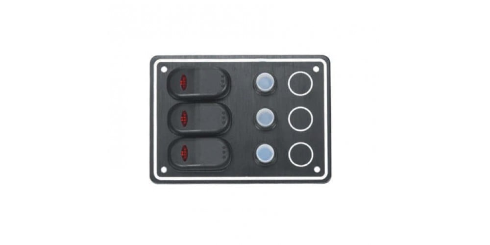 Victory Switch Panel Black, 3 X15A Breaker - AA10031