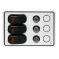 Victory Switch Panel White, 3X15A Breaker - AA10031WH