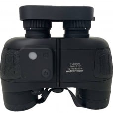 7X50 Waterproof Binocular With Rangefinder And Compass Black
