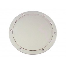 Beckson 8 Pry Out Deck Plate-White
