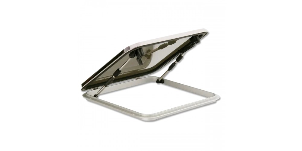Bomar Stainless Steel 16.5 Sq Hatch Acrylic