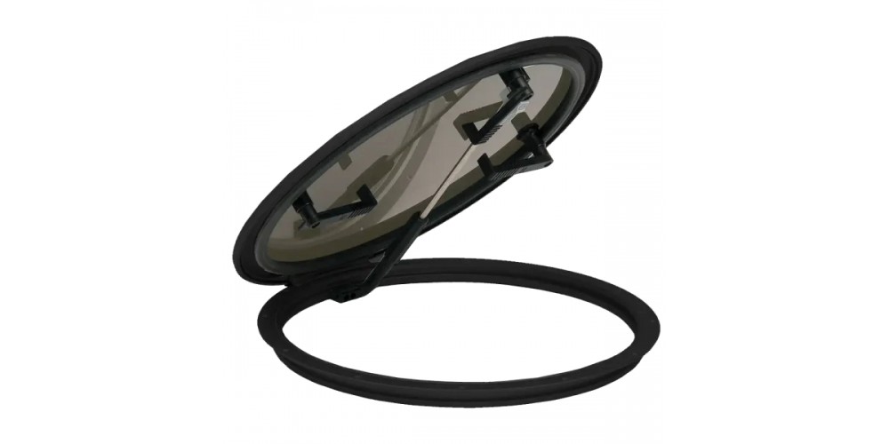 Bomar Hatch Black Frm W/Smoke Lens