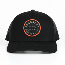 Grundens Hook Trucker FP Hat Solid Black One Size - 50260
