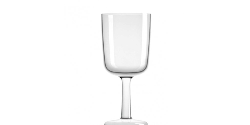 Palm Non Slip Forever Unbreakable Wine Glass Clear Base