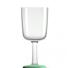 Palm Non Slip Forever Unbreakable Wine Glass Green Base 