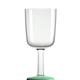Palm Non Slip Forever Unbreakable Wine Glass Green Base