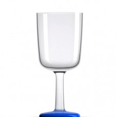 Palm Non Slip Forever Unbreakable Wine Glass Klein Blue Base