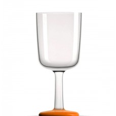 Palm Non Slip Forever Unbreakable Wine Glass Orange Base 